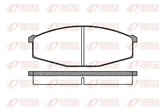 Bremsbelagsatz, Scheibenbremse Vorderachse REMSA 0129.00 Bild Bremsbelagsatz, Scheibenbremse Vorderachse REMSA 0129.00