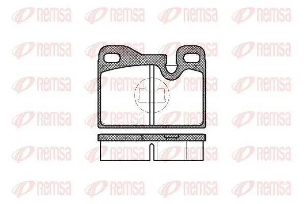Bremsbelagsatz, Scheibenbremse Hinterachse REMSA 0130.00