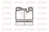 Bremsbelagsatz, Scheibenbremse Hinterachse REMSA 0130.00
