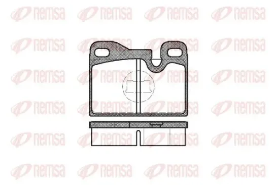 Bremsbelagsatz, Scheibenbremse Hinterachse REMSA 0130.00 Bild Bremsbelagsatz, Scheibenbremse Hinterachse REMSA 0130.00