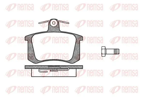 Bremsbelagsatz, Scheibenbremse REMSA 0135.20