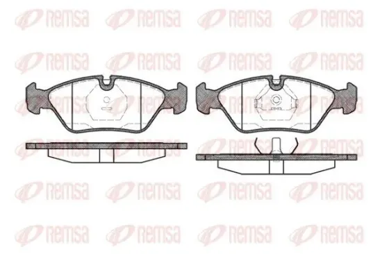 Bremsbelagsatz, Scheibenbremse REMSA 0139.00 Bild Bremsbelagsatz, Scheibenbremse REMSA 0139.00