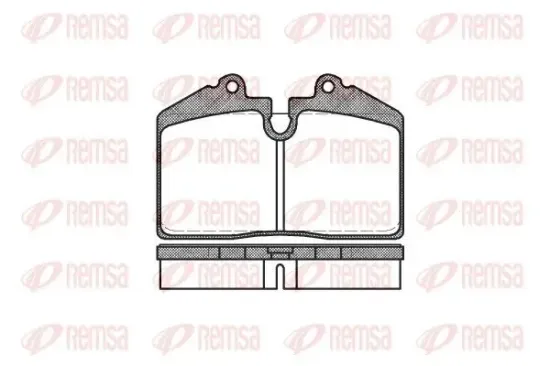 Bremsbelagsatz, Scheibenbremse Vorderachse REMSA 0140.20 Bild Bremsbelagsatz, Scheibenbremse Vorderachse REMSA 0140.20