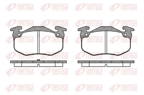 Bremsbelagsatz, Scheibenbremse Hinterachse REMSA 0144.50 Bild Bremsbelagsatz, Scheibenbremse Hinterachse REMSA 0144.50
