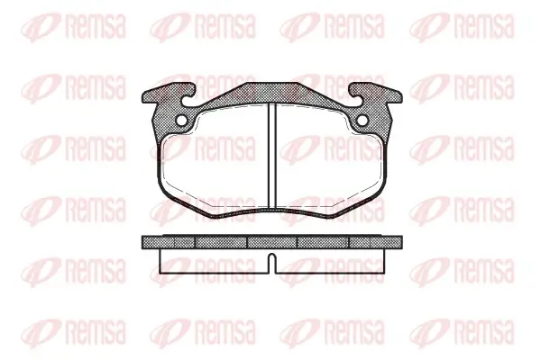 Bremsbelagsatz, Scheibenbremse Vorderachse REMSA 0144.80