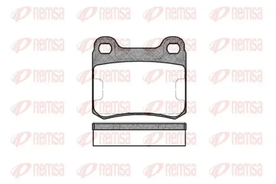 Bremsbelagsatz, Scheibenbremse Hinterachse REMSA 0157.10 Bild Bremsbelagsatz, Scheibenbremse Hinterachse REMSA 0157.10