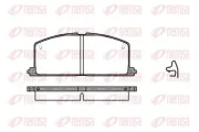 Bremsbelagsatz, Scheibenbremse REMSA 0167.04