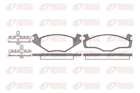 Bremsbelagsatz, Scheibenbremse Vorderachse REMSA 0171.00 Bild Bremsbelagsatz, Scheibenbremse Vorderachse REMSA 0171.00