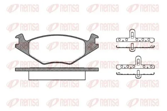Bremsbelagsatz, Scheibenbremse Vorderachse REMSA 0171.20 Bild Bremsbelagsatz, Scheibenbremse Vorderachse REMSA 0171.20