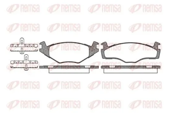 Bremsbelagsatz, Scheibenbremse REMSA 0171.60 Bild Bremsbelagsatz, Scheibenbremse REMSA 0171.60