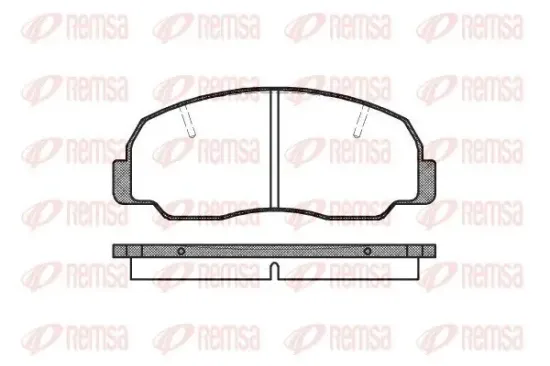 Bremsbelagsatz, Scheibenbremse REMSA 0178.10 Bild Bremsbelagsatz, Scheibenbremse REMSA 0178.10