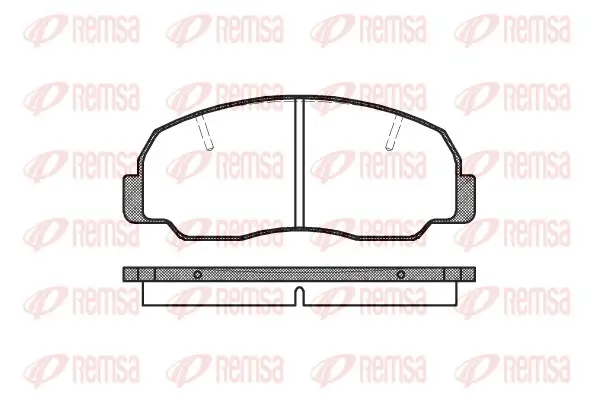 Bremsbelagsatz, Scheibenbremse Vorderachse REMSA 0178.10