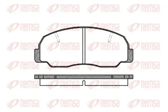 Bremsbelagsatz, Scheibenbremse Vorderachse REMSA 0178.10 Bild Bremsbelagsatz, Scheibenbremse Vorderachse REMSA 0178.10