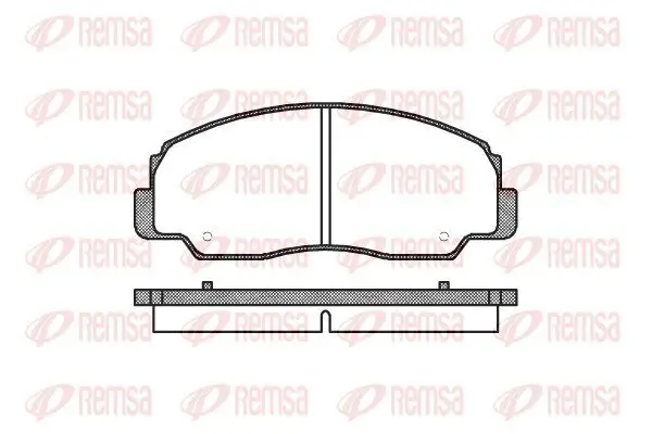 Bremsbelagsatz, Scheibenbremse Vorderachse REMSA 0178.20