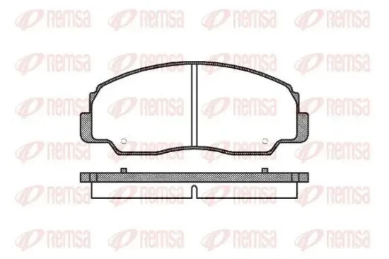 Bremsbelagsatz, Scheibenbremse Vorderachse REMSA 0178.20 Bild Bremsbelagsatz, Scheibenbremse Vorderachse REMSA 0178.20