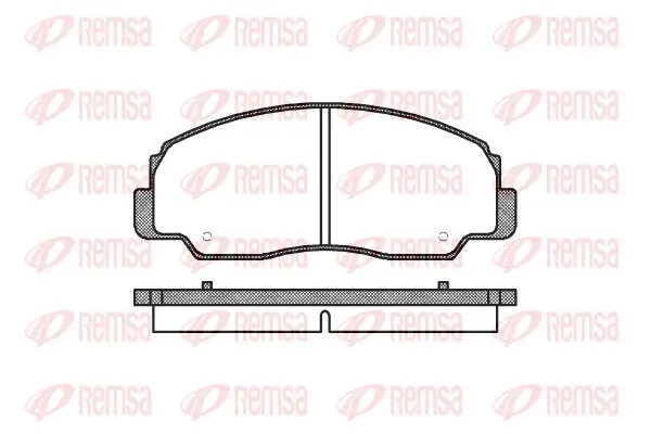 Bremsbelagsatz, Scheibenbremse Vorderachse REMSA 0178.20