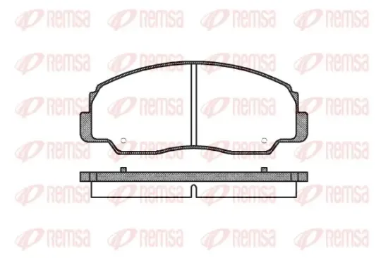 Bremsbelagsatz, Scheibenbremse Vorderachse REMSA 0178.20 Bild Bremsbelagsatz, Scheibenbremse Vorderachse REMSA 0178.20