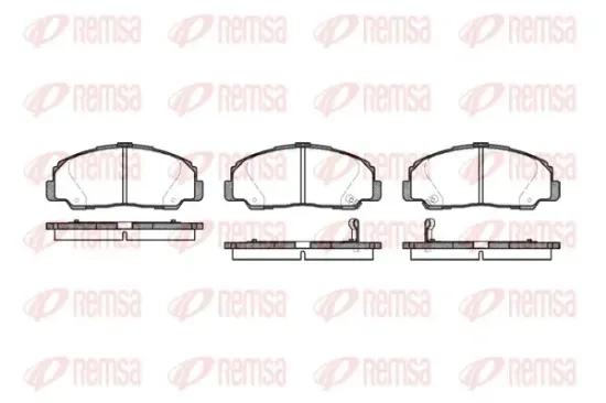 Bremsbelagsatz, Scheibenbremse Vorderachse REMSA 0178.32 Bild Bremsbelagsatz, Scheibenbremse Vorderachse REMSA 0178.32