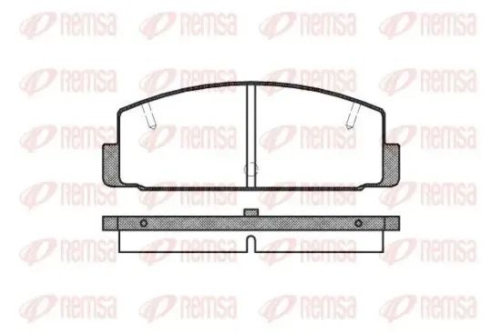 Bremsbelagsatz, Scheibenbremse Hinterachse REMSA 0179.10 Bild Bremsbelagsatz, Scheibenbremse Hinterachse REMSA 0179.10