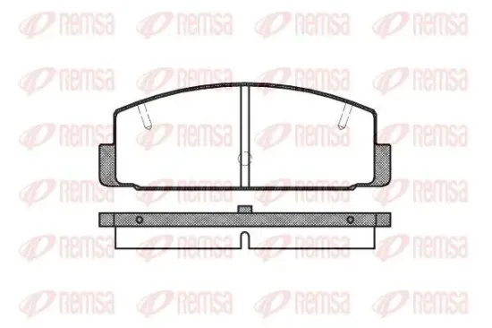Bremsbelagsatz, Scheibenbremse Hinterachse REMSA 0179.20 Bild Bremsbelagsatz, Scheibenbremse Hinterachse REMSA 0179.20