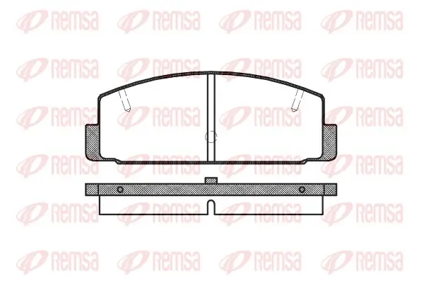 Bremsbelagsatz, Scheibenbremse Hinterachse REMSA 0179.20