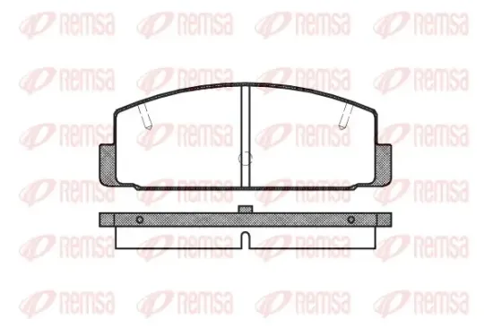 Bremsbelagsatz, Scheibenbremse Hinterachse REMSA 0179.20 Bild Bremsbelagsatz, Scheibenbremse Hinterachse REMSA 0179.20