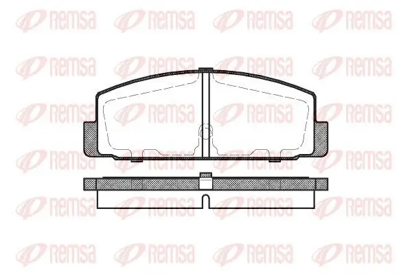 Bremsbelagsatz, Scheibenbremse Hinterachse REMSA 0179.30