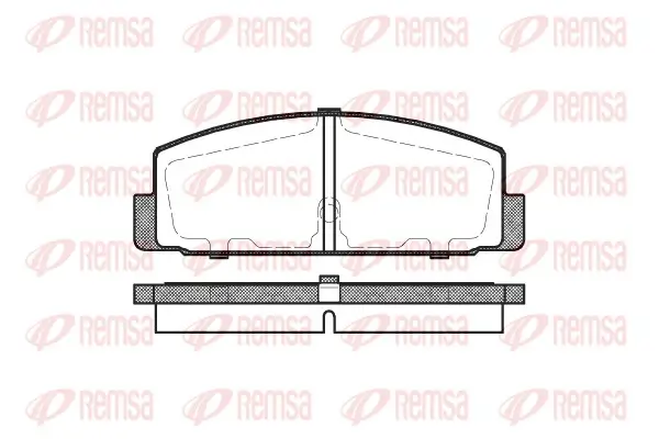 Bremsbelagsatz, Scheibenbremse Hinterachse REMSA 0179.30