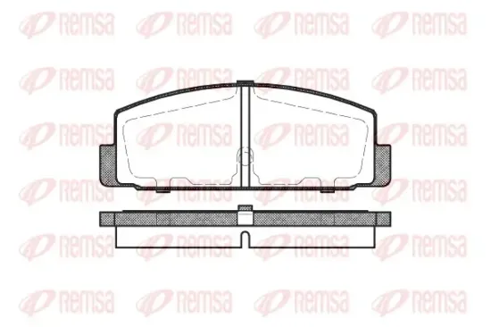 Bremsbelagsatz, Scheibenbremse Hinterachse REMSA 0179.30 Bild Bremsbelagsatz, Scheibenbremse Hinterachse REMSA 0179.30