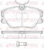Bremsbelagsatz, Scheibenbremse Vorderachse REMSA 0189.00