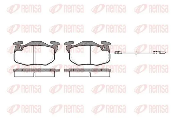 Bremsbelagsatz, Scheibenbremse REMSA 0192.12