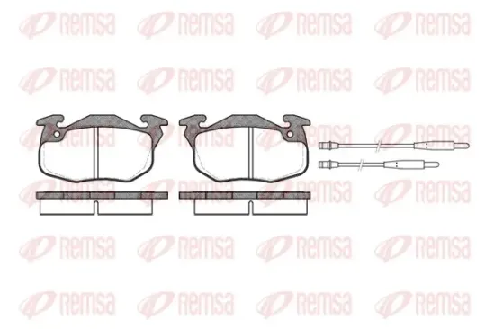 Bremsbelagsatz, Scheibenbremse Vorderachse REMSA 0192.34 Bild Bremsbelagsatz, Scheibenbremse Vorderachse REMSA 0192.34
