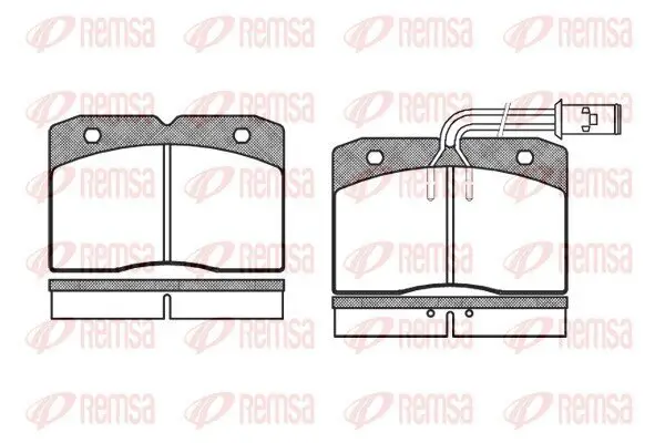 Bremsbelagsatz, Scheibenbremse REMSA 0211.12 Bild Bremsbelagsatz, Scheibenbremse REMSA 0211.12