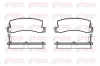 Bremsbelagsatz, Scheibenbremse Hinterachse REMSA 0214.04