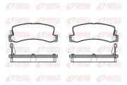 Bremsbelagsatz, Scheibenbremse Hinterachse REMSA 0214.04