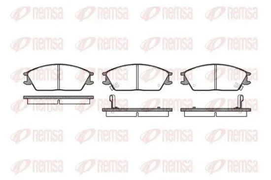 Bremsbelagsatz, Scheibenbremse REMSA 0224.02 Bild Bremsbelagsatz, Scheibenbremse REMSA 0224.02