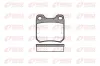 Bremsbelagsatz, Scheibenbremse Hinterachse REMSA 0239.00