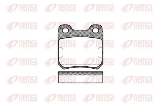 Bremsbelagsatz, Scheibenbremse Hinterachse REMSA 0239.10 Bild Bremsbelagsatz, Scheibenbremse Hinterachse REMSA 0239.10
