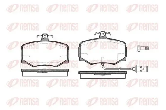 Bremsbelagsatz, Scheibenbremse REMSA 0246.02 Bild Bremsbelagsatz, Scheibenbremse REMSA 0246.02