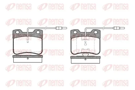Bremsbelagsatz, Scheibenbremse Vorderachse REMSA 0247.04 Bild Bremsbelagsatz, Scheibenbremse Vorderachse REMSA 0247.04