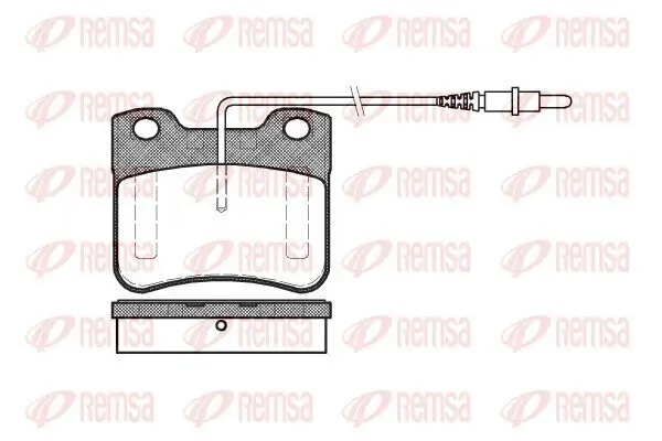 Bremsbelagsatz, Scheibenbremse REMSA 0247.24 Bild Bremsbelagsatz, Scheibenbremse REMSA 0247.24