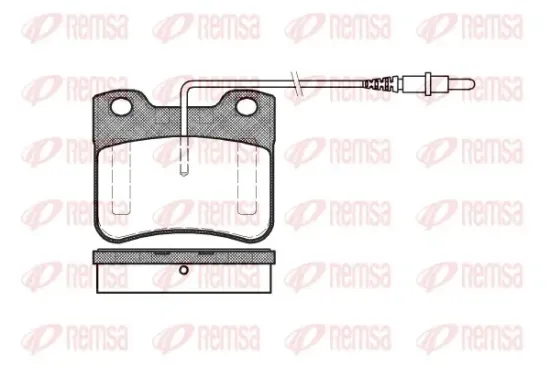 Bremsbelagsatz, Scheibenbremse Vorderachse REMSA 0247.24 Bild Bremsbelagsatz, Scheibenbremse Vorderachse REMSA 0247.24