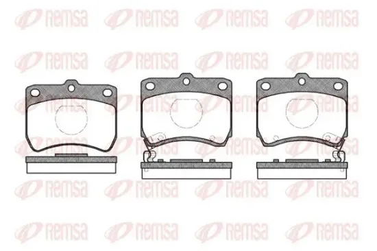 Bremsbelagsatz, Scheibenbremse REMSA 0271.02 Bild Bremsbelagsatz, Scheibenbremse REMSA 0271.02