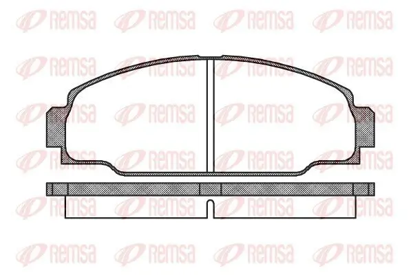 Bremsbelagsatz, Scheibenbremse REMSA 0274.00 Bild Bremsbelagsatz, Scheibenbremse REMSA 0274.00