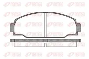 Bremsbelagsatz, Scheibenbremse Vorderachse REMSA 0274.00