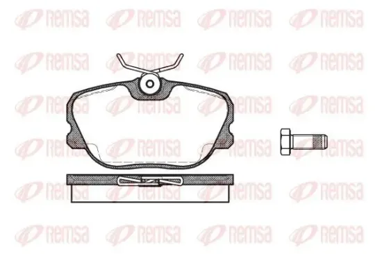 Bremsbelagsatz, Scheibenbremse REMSA 0280.00 Bild Bremsbelagsatz, Scheibenbremse REMSA 0280.00