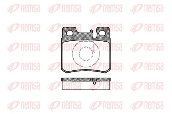 Bremsbelagsatz, Scheibenbremse Hinterachse REMSA 0282.20