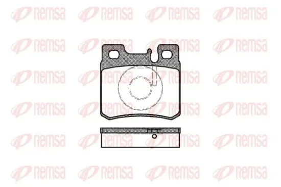 Bremsbelagsatz, Scheibenbremse Hinterachse REMSA 0282.20 Bild Bremsbelagsatz, Scheibenbremse Hinterachse REMSA 0282.20
