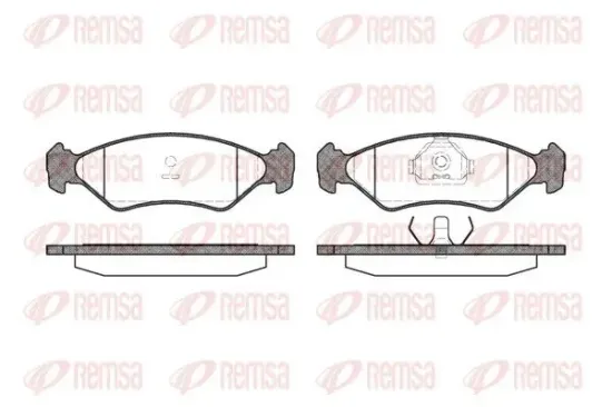 Bremsbelagsatz, Scheibenbremse REMSA 0285.10 Bild Bremsbelagsatz, Scheibenbremse REMSA 0285.10