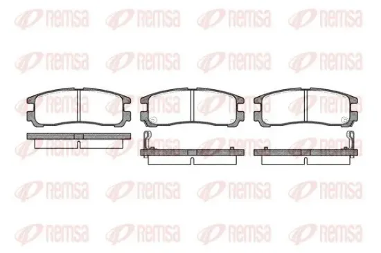 Bremsbelagsatz, Scheibenbremse Hinterachse REMSA 0291.02 Bild Bremsbelagsatz, Scheibenbremse Hinterachse REMSA 0291.02